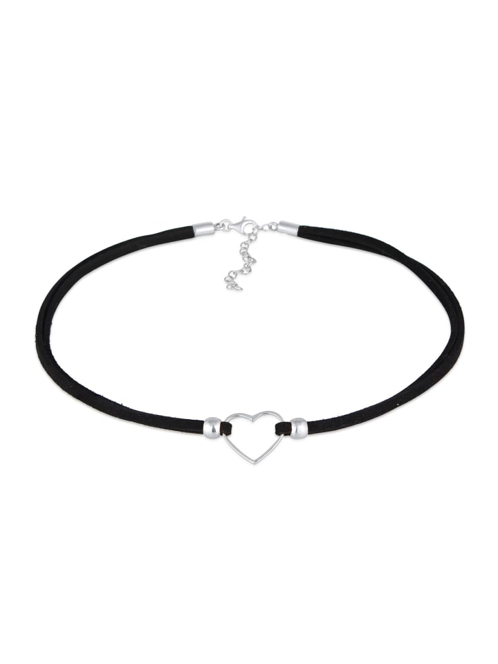 Halskette 925 Sterling Silber Herz in Silber