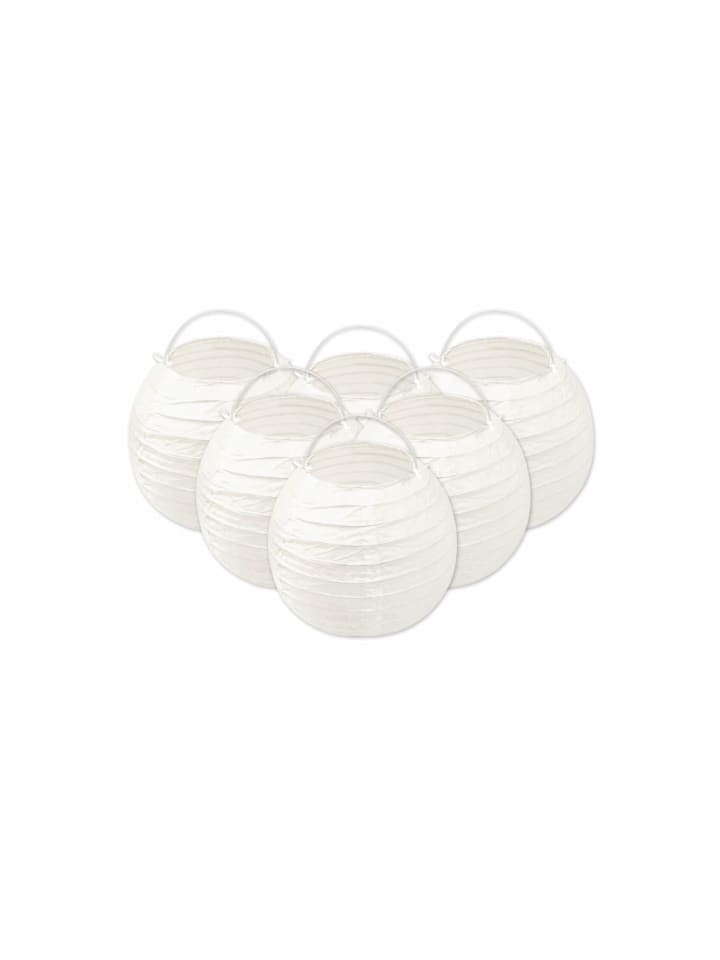 Papierlampions Mini Blanko, 6Stk. - ab 3 Jahren