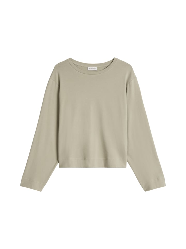 Oversize Longsleeve cropped in Smooth Sage