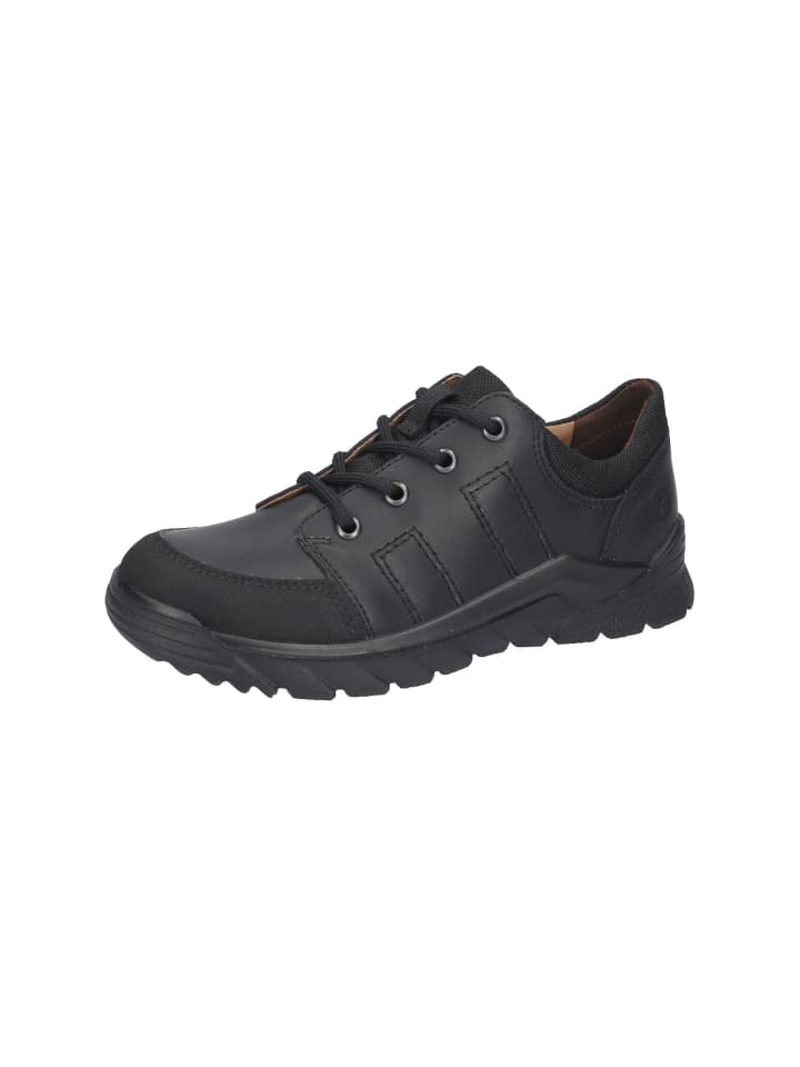 Kindergarten Schnürhalbschuh/Sneaker in schwarz