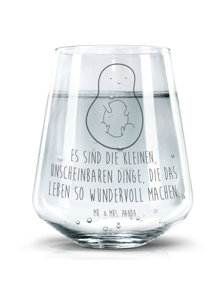 Tumbler Avocado Kern mit Spruch in Transparent