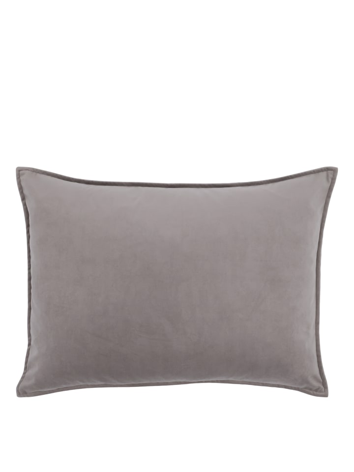 Aix Kissebezug Velour 70x50cm in thunder grey