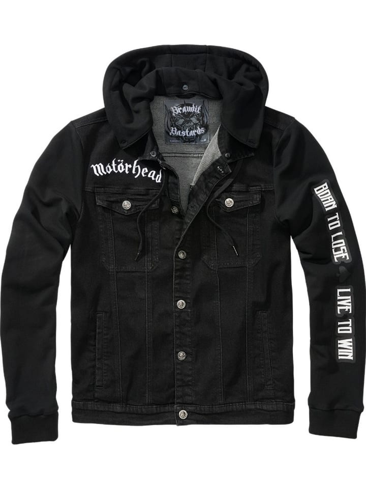 Jeansjacke "Motörhead Cradock Denim Jacket" in Schwarz