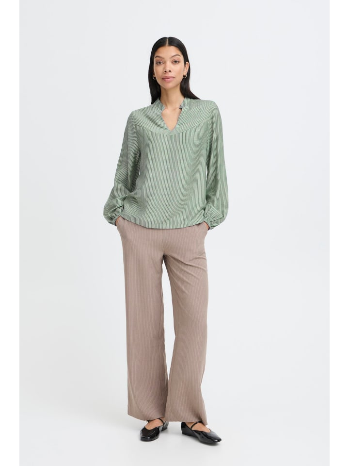 Langarm - Hemd BMMFIE Relaxed fit in Aqua Gray Mix