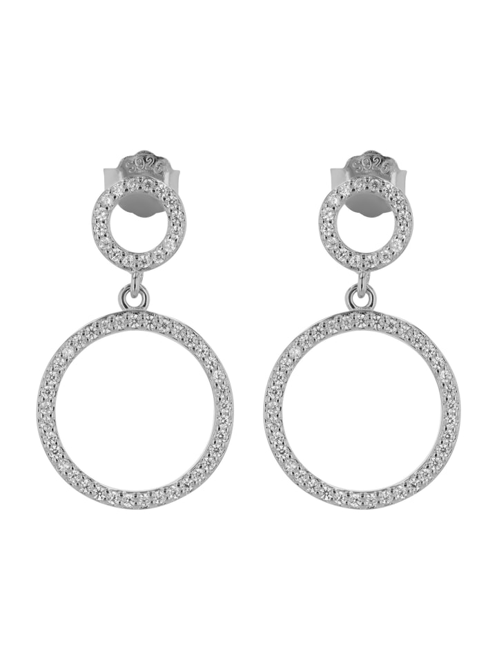 Damen Ohrringe – Ohrstecker aus 925 Silber in silber