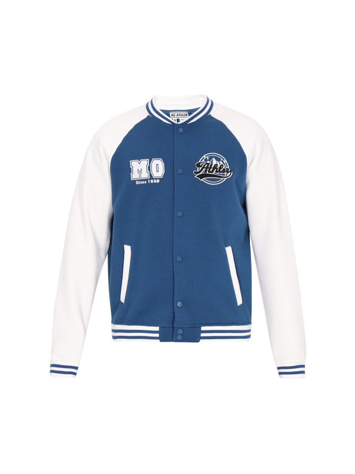 Men Sweatshirt in blue offwhite