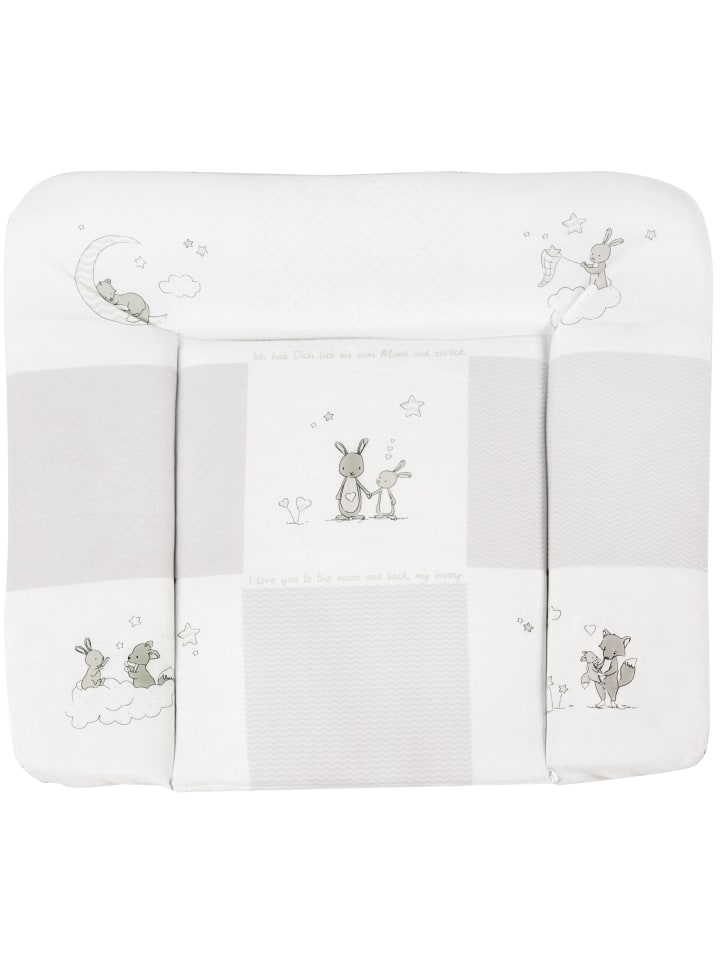 Wickelauflage 'Fox & Bunny' - Pflegeleicht & abwischbar - Mehrfarbig