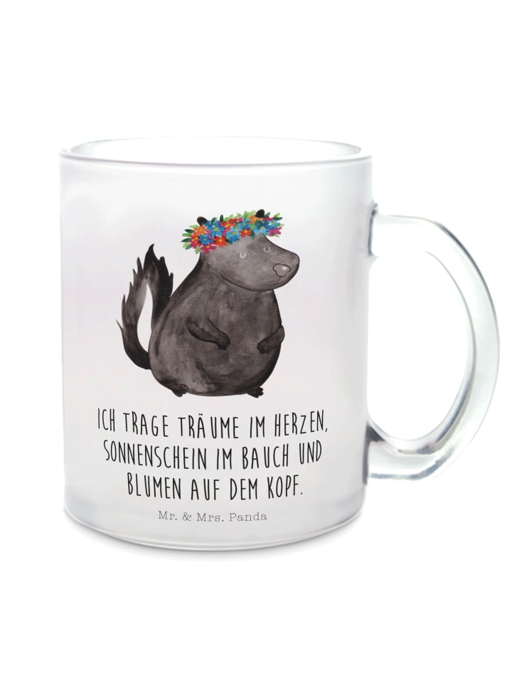 Tasse Stinktier  mit Spruch in Transparent