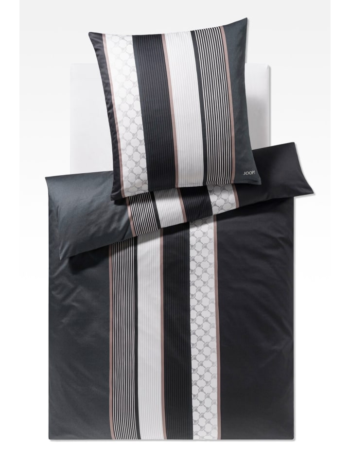 JOOP! CORNFLOWER STRIPES Garnitur 135x200 cm, Deep Stone