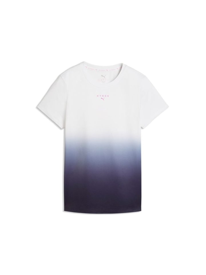 Top "W Puma X Hyrox Poly Graphic Tee" in Weiß