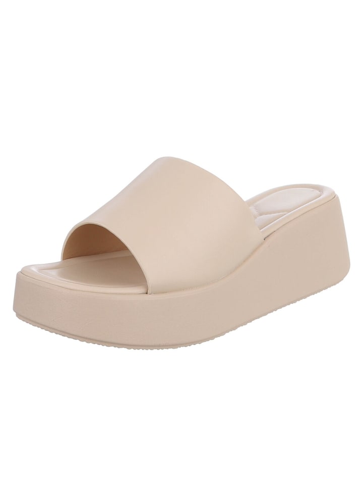 Sandale & Sandalette in Beige