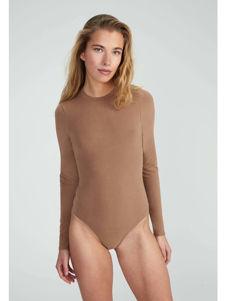 Longsleeve Bodysuit in Holz
