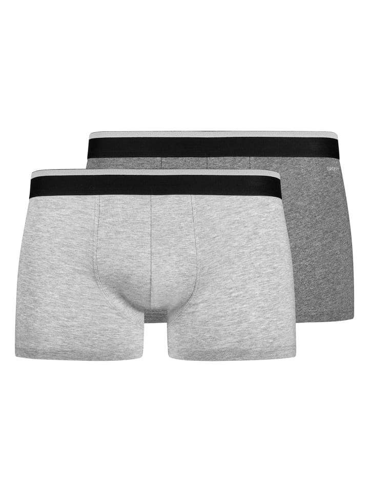 2er Pack Trunks Cotton Multipack in Grau