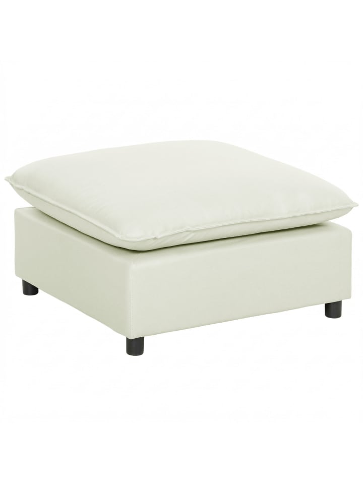Fußhocker-75L x 75B x 40H cm-Cremeweiß