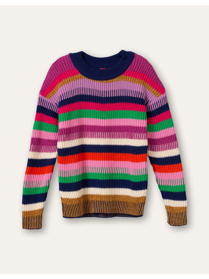 Karaoke-Pullover in Blau