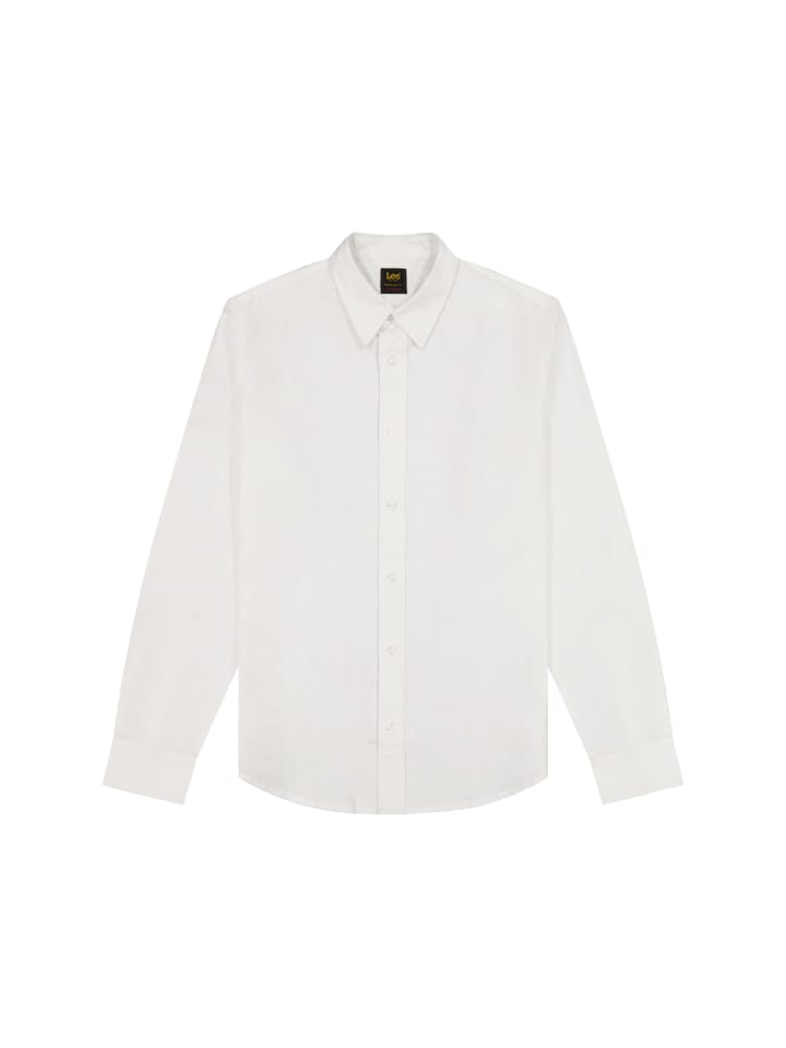 Leinenhemd Lee in Bright White
