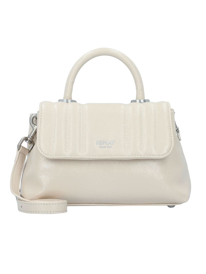 Handtasche 23.5 cm dirty white