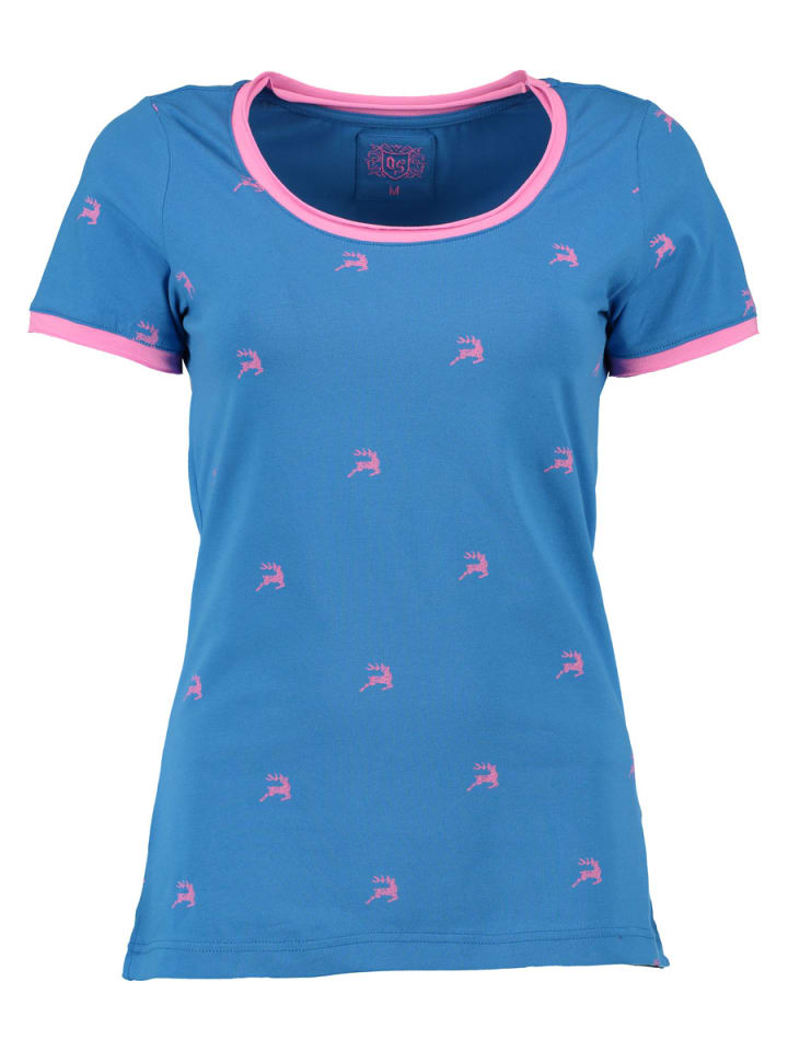 T-Shirt Xenavo in mittelblau