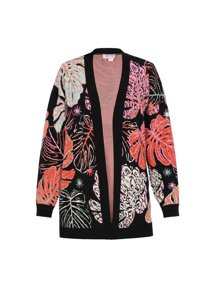 Women Cardigan in pink multicolor
