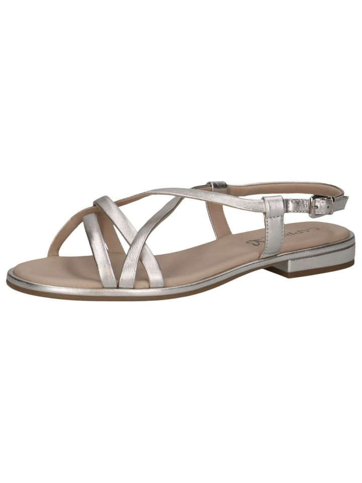Sandale in PEARL METALLIC