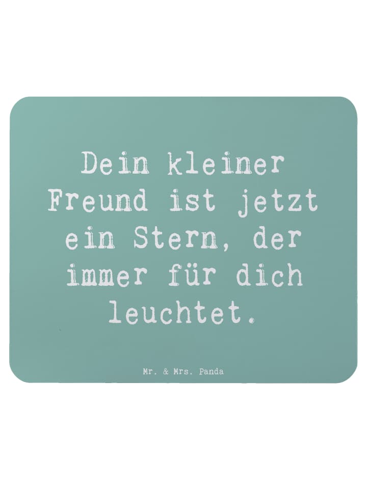 Mousepad Spruch Trauerbewältigung Haustierverlu... in Meeresbrise