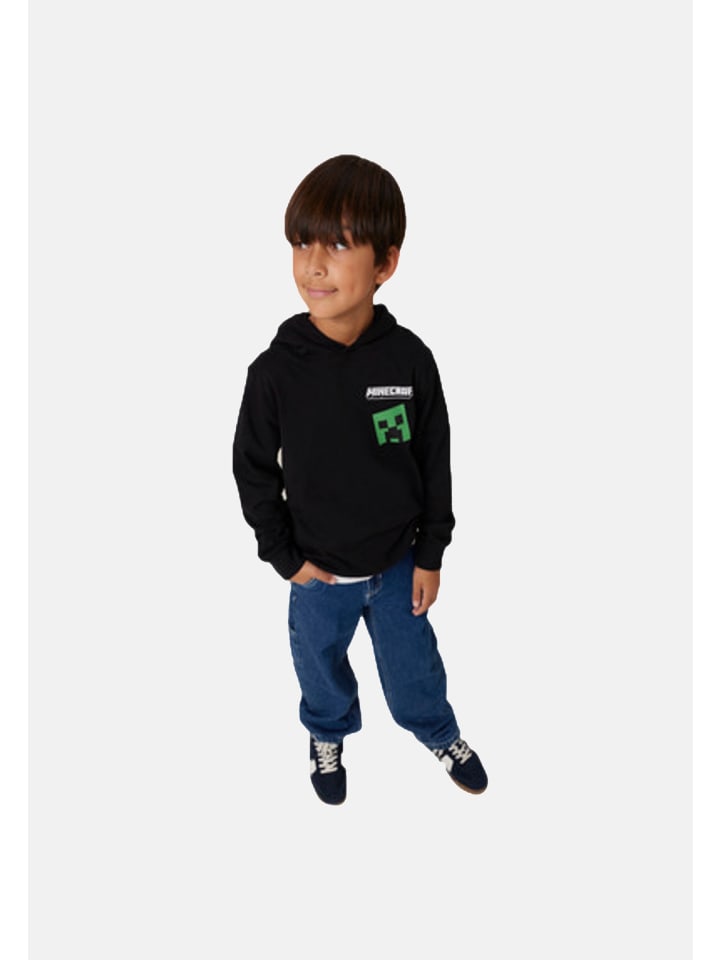 Hoodie 'Jacot Minecraft' in schwarz