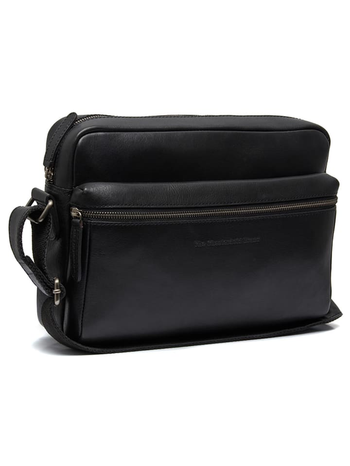 C48.1282 Novara umhängetasche Leder in schwarz