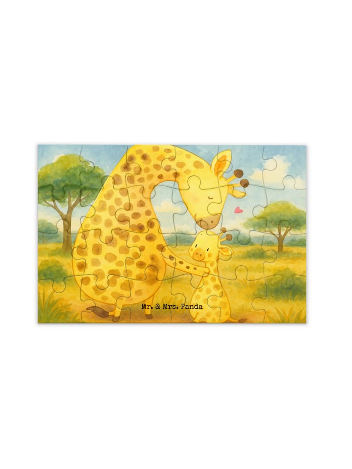 Puzzle Giraffe Kind Design ohne Spruch in Weiß