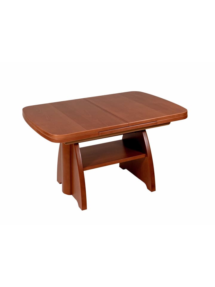 COUCHTISCH höhenverstellbar und ausziehbar Clari 125x56x75 Kirschbaum