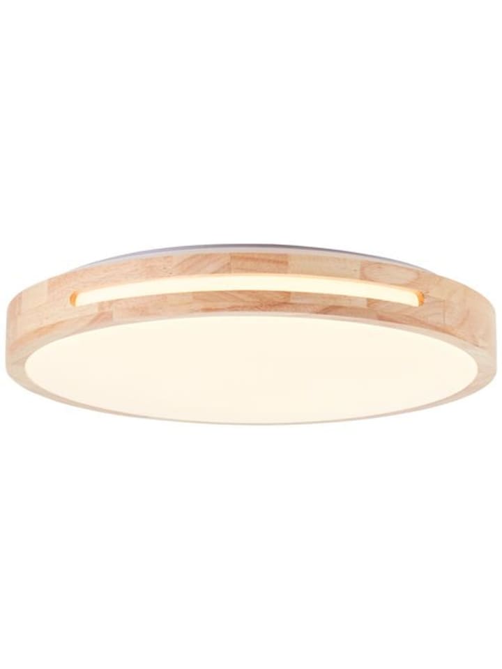 Woodbury LED Deckenleuchte 39cm in holz hell/weiß