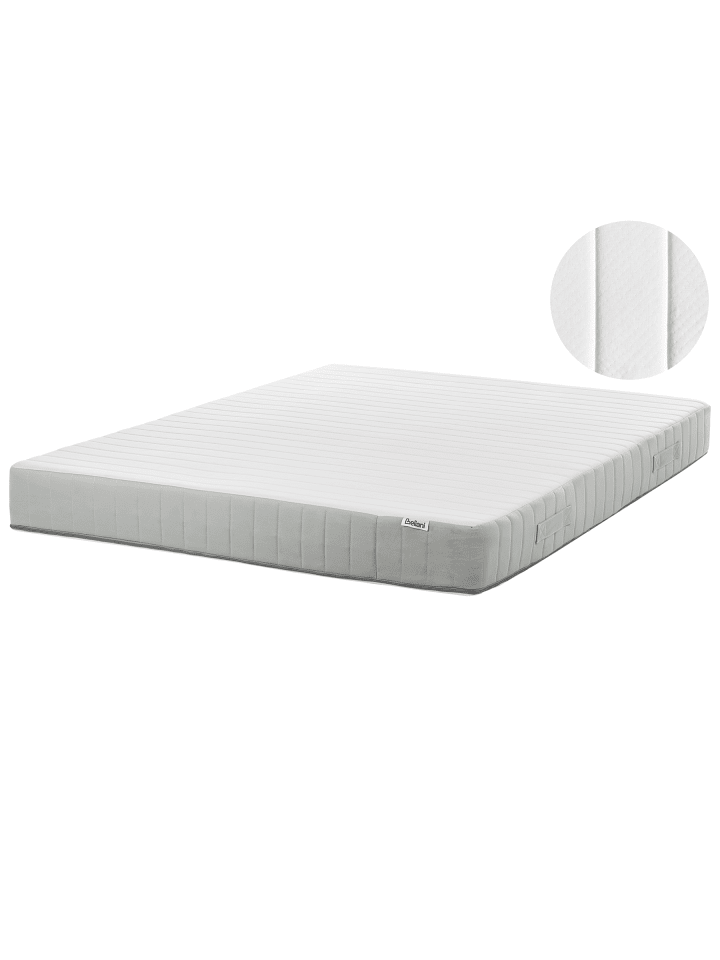 Matratze SPRING 7 PLUS in Weiß/Grau - (W) 160 x (H) 20 x (L) 200 cm H2/3 Mittel
