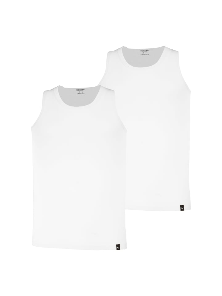 2er Pack Tank Tops in Weiß