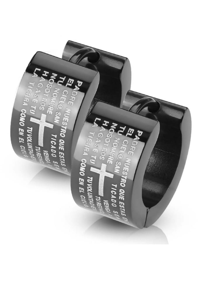Ohrstecker in Schwarz