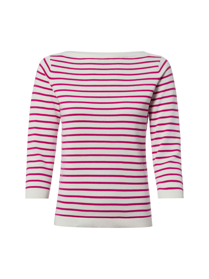 Strickpullover in pink weiß - 0002