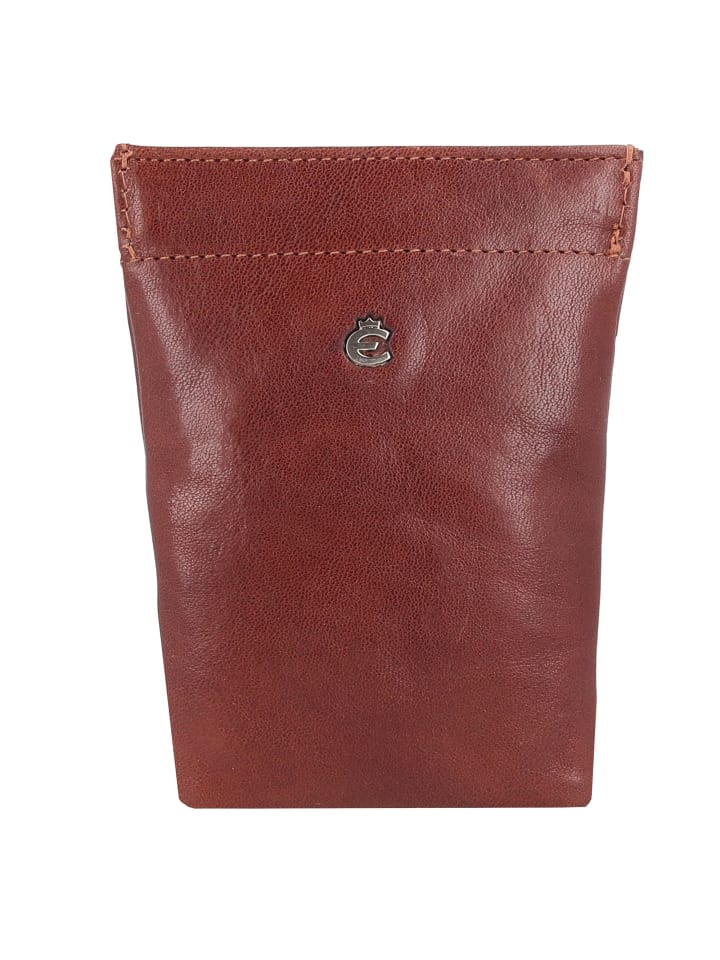 Toscana Schlüsseletui Leder 6 cm coffee