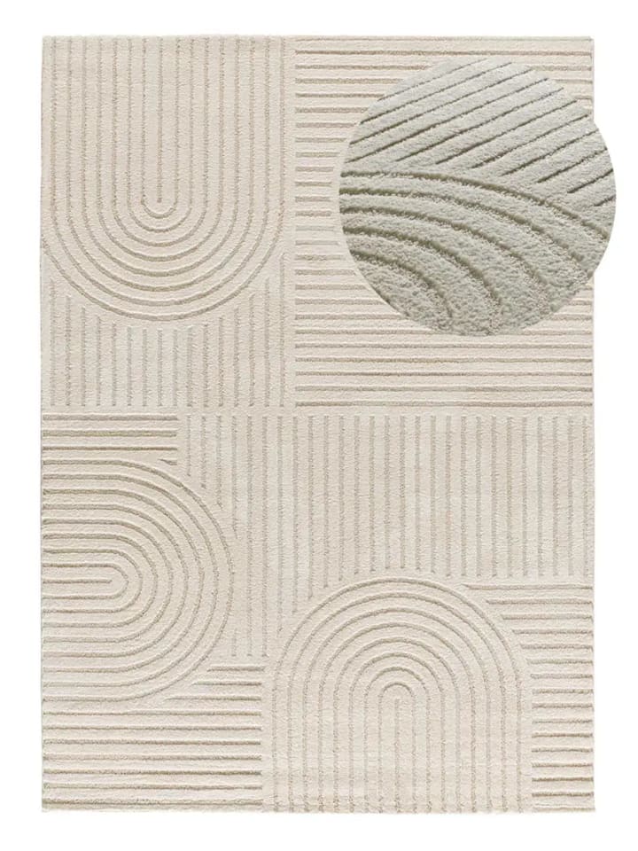 Kurzflor-Teppich VERONA in creme