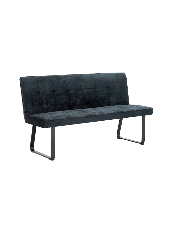 Bank TALEA in Dunkelgrau - (B) 160 x (H) 92 x (T) 59 cm