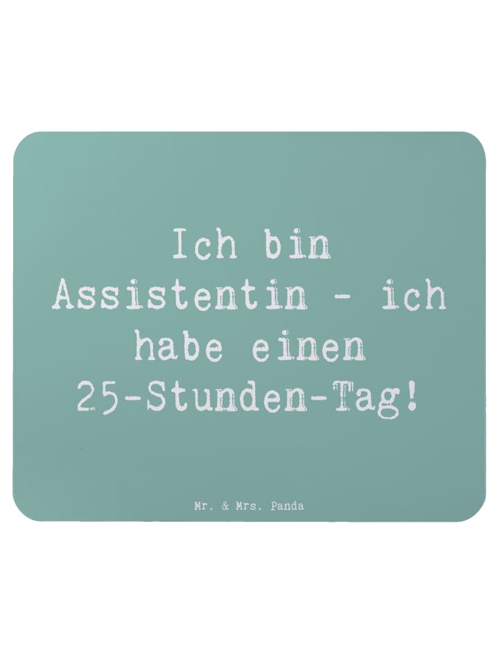 Mousepad Spruch Assistentin Zauber mit Spruch in Meeresbrise