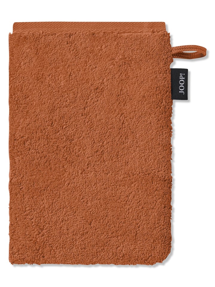 JOOP! CLASSIC DOUBLEFACE Waschhandschuh 3er-Set 16x22 cm, Kupfer