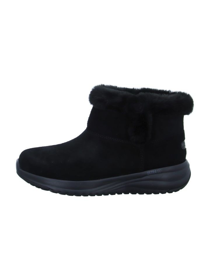 Keilstiefeletten in Schwarz