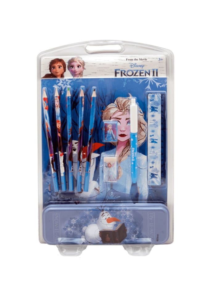 Frozen Schreibset A4-Notizbuch, Stifte und Zubehör in Blau