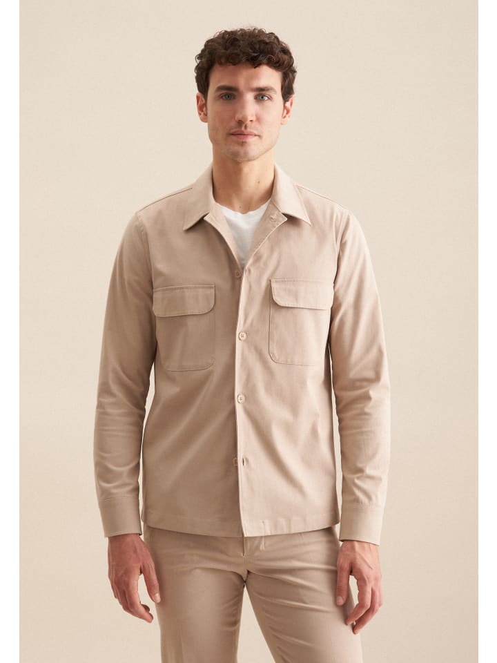 Overshirt Regular in Braun