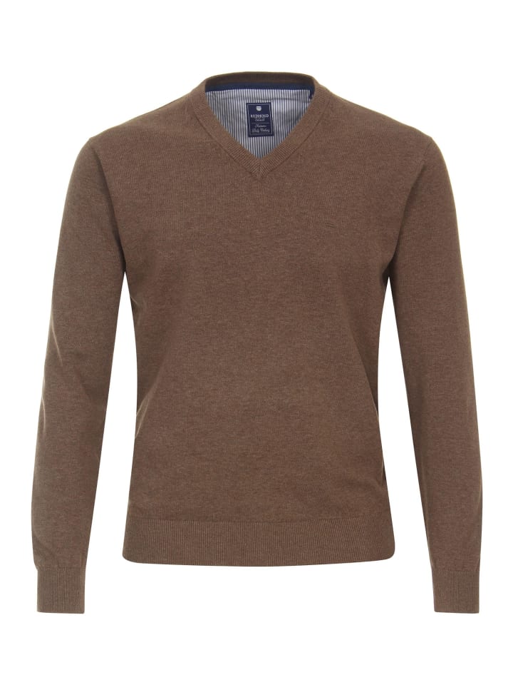 Pullover Basic in Braun