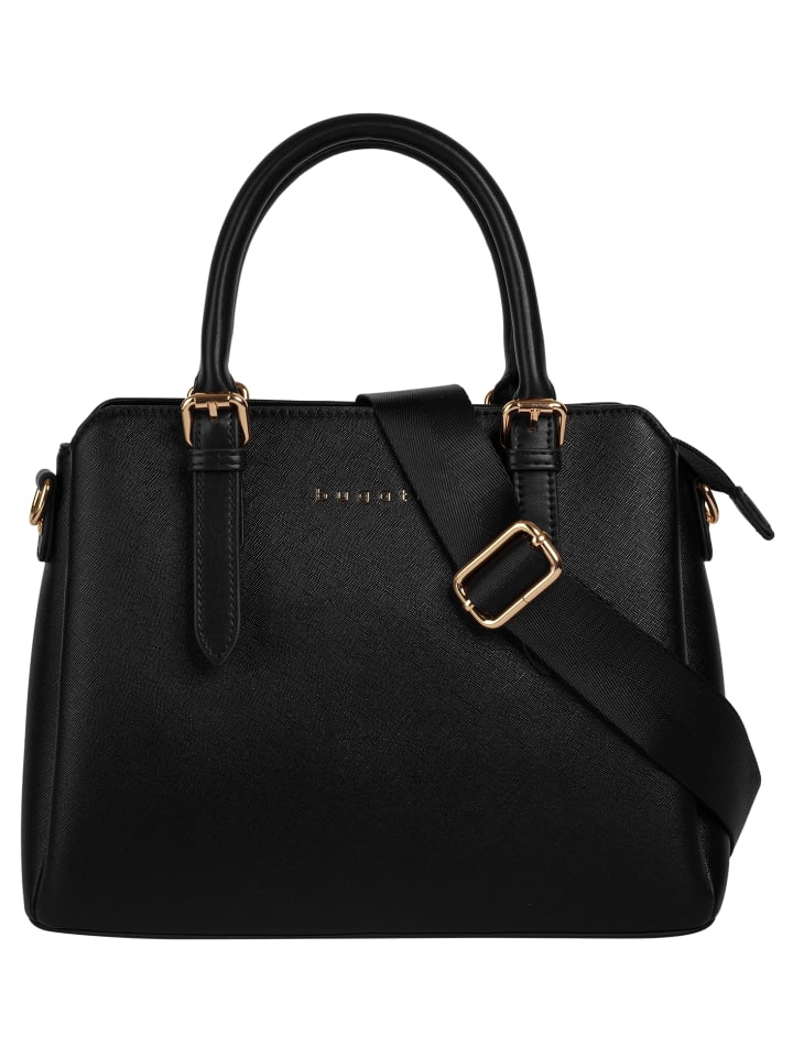 Handtasche ELLA SAFFIANO Kunstfaser in schwarz