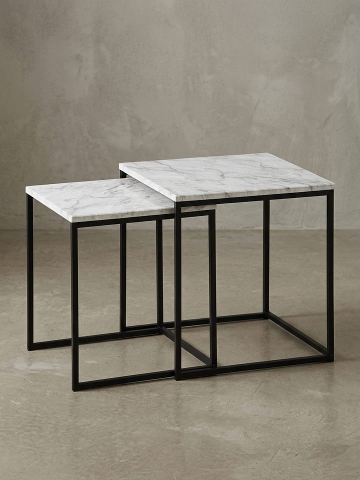 Beistelltisch 2er-Set | Marmor-Look Premium, Modern