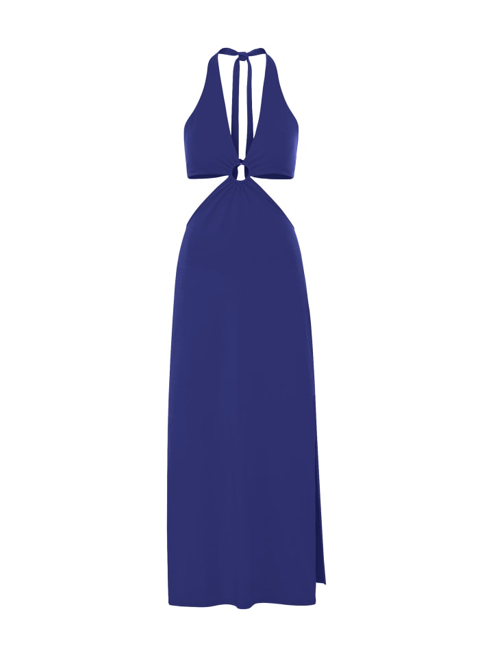 Neckholderkleid in blue