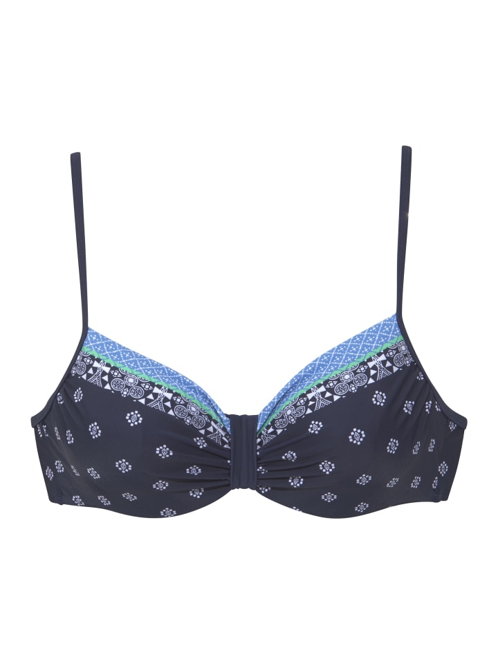 Bügel-Bikini-Top in nachtblau
