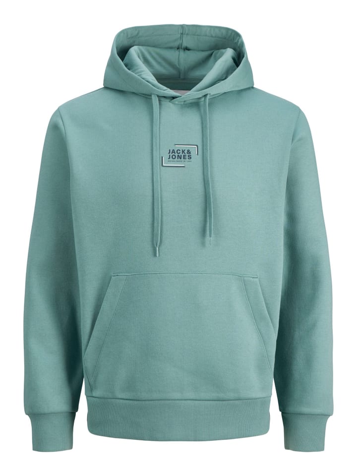 Kapuzenpullover in Mineral Blue