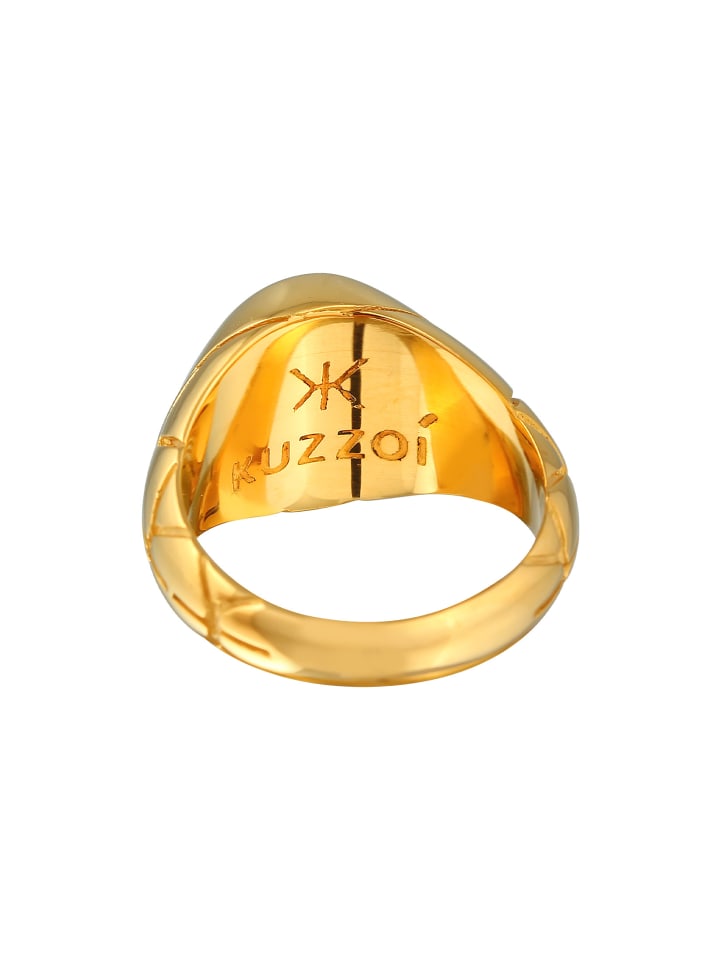 KUZZOI Ring 925 Sterling Silber Siegelring in Gold günstig kaufen | limango