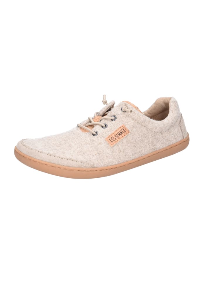 Schnürschuh in beige